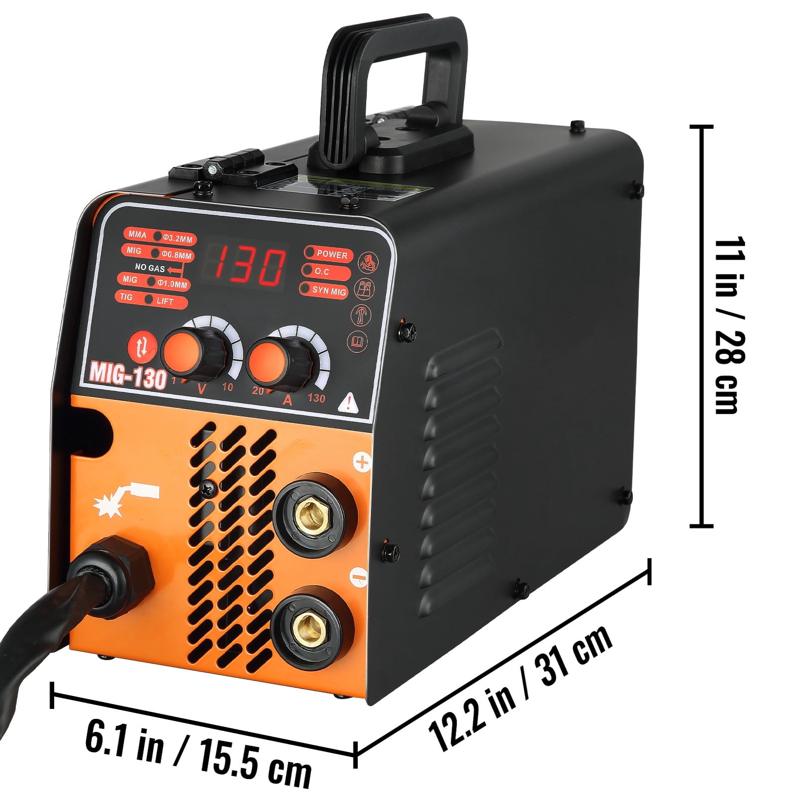 BENTISM MIG Welder Welding Machine 130A Flux Core 3 in 1 MMA/MIG/LIFT TIG Welder