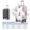 thumbnail image 4 of Kdxio Sea Horse And Corals1 Pattern Luggage Cover for Travel,Elastic and Durable,Fits 18-32 Inch,Anti-Scratch Suitcase Protector-No luggage included, 4 of 5