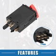 thumbnail image 5 of Unique Bargains Warning Indicator Switch No.8L0941509M Warning Light Button Hazard Flasher Switch for Audi A3 1996-2003, 5 of 6