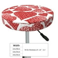 thumbnail image 4 of Balery Hearts Velvet Round Bar Chair Cushion Cover Adjustable, Protects From Scratches And Stains, Soft & Washable Ideal For Wooden And Metal Stools - 14 Inch, 4 of 7