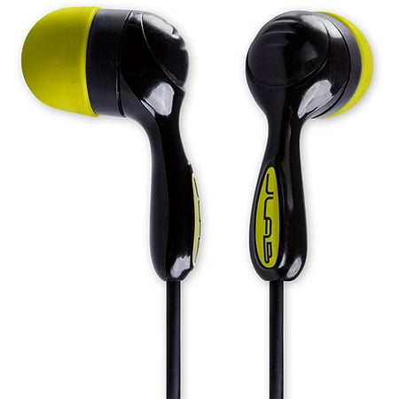 jlab audio jbuds hi-fi noise-reducing ear buds, guaranteed for life - black/yellow