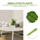 thumbnail image 3 of 2 piezas de hojas de plantas verdes artificiales de imitación., 3 of 5
