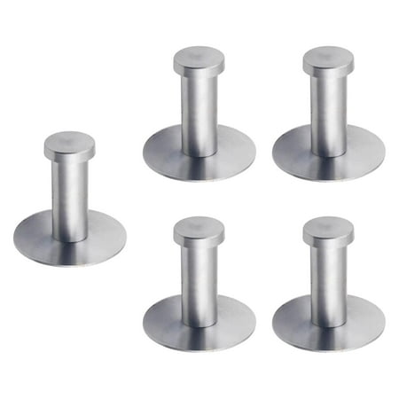 

5Pcs Suction Cup Hooks for Shower Hanger Self Closet Reusable Waterproof Clothes Argent