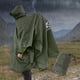 thumbnail image 1 of Poncho de lluvia impermeable reutilizable 3 en 1 con capucha Verde oscuro perfecl, 1 of 8