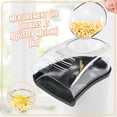 thumbnail image 4 of Nostalgia - Máquina para hacer 16 tazas de palomitas de maíz con saludable aire caliente, sin aceite, incluye tapa para medir el grano, es de acero inoxidable, color, blanco, 4 of 5
