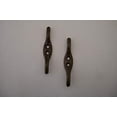 thumbnail image 2 of 2.5 Antique Brass Color Cord Cleats (1 Pair), 2 of 2