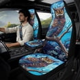 thumbnail image 2 of Xoenoiee Owl Branch Print 5 Pack Car Seat Cover Full Set with Leather Armrest Cover Pad Seat Belt Covers, Universal Soft Auto Interior Accessories Protector for Women Men, 2 of 7