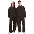 thumbnail image 4 of Pantalones deportivos FAIABLE de pernera ancha, unisex, mezcla de algodón marrón, 4 of 6