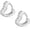 Silver, variant on 925 Sterling Silver Heart Earrings Small Hoop Earrings for Women Cubic Zirconia 14K Gold Plated Hoop Earrings Hypoallergenic Lightweight Earrings Small Huggie Hoops Earrings for Women Trendy