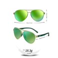 thumbnail image 3 of Lentes de Sol Polarizados Jefoo Verde Aviador UV400 para Mujeres y Hombres, 3 of 5