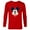 New Red, variant on Disney Mickey Mouse Happy Face Christmas Holiday Oh Joy! - Long Sleeve T-Shirt for Men - Customized-New Red