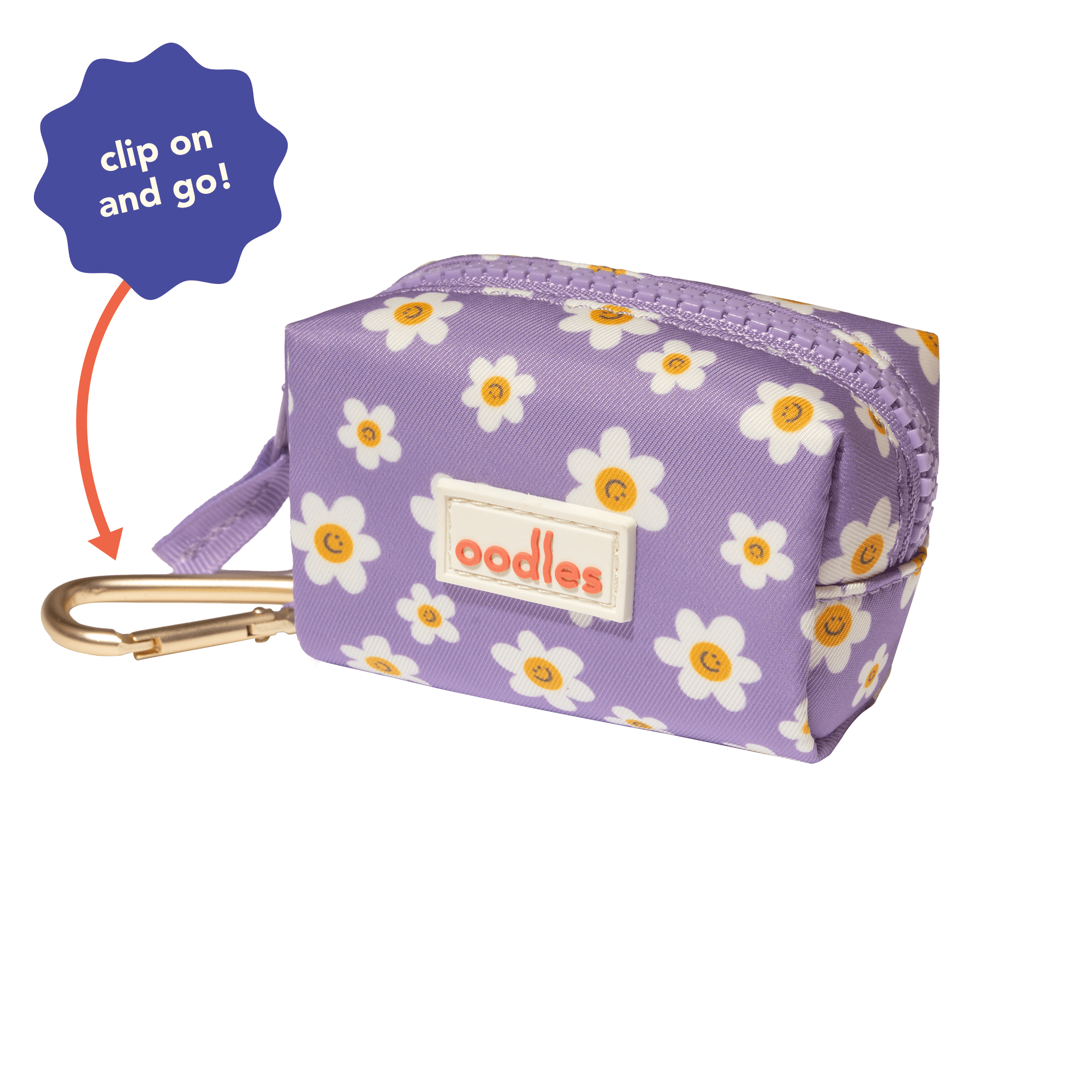 Oodles Floral Smiley Dog Walking 3 Piece Set, Medium