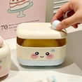 thumbnail image 5 of Kieccall Soap Container Covered Soap Holder Adorable Happy Face Design Spill Proof Drainage Storage for Bathroom Shower Home Travel Gift, 5 of 6
