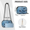 thumbnail image 3 of Stylish Crossbody Phone Bag Purse Handbags Adjustable Strap, Compact Design for Essentials Three Large Blue Flowers, 3 of 7