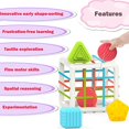 thumbnail image 4 of Juguetes Montessori para 1 año, juguete clasificador de bebés, 6 uds., forma multisensorial, 4 of 5