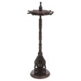 thumbnail image 1 of 1Pc Vintage Round Base Wooden Hanging Pen Holder Ancient Pen Holder (Black), 1 of 3