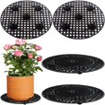 thumbnail image 1 of Soportes para macetas JiaUfmi, 4 piezas, plástico negro, 30 cm, 1 of 7