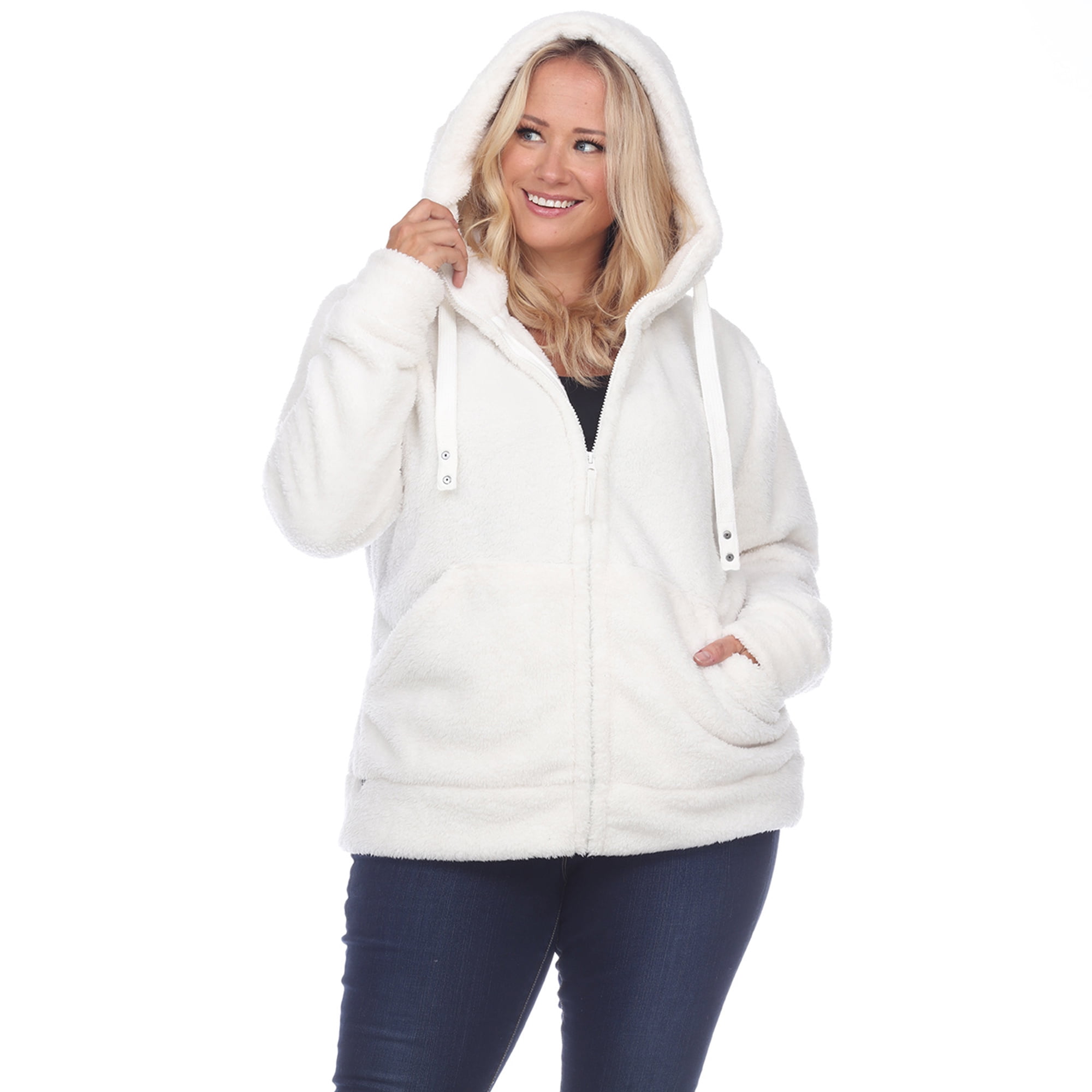 women's sherpa hooded jacket