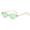 Champagne frame green, variant on Oval Sunglasses for Women and Men with AC Lenses PC Frame UV Protection Trendy Sun Glasses Driving Outdoor Sports