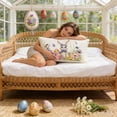 thumbnail image 6 of Sruoe Easter Throw Pillow Covers 12x20 Inch Bunny Rabbit Soft Plush Faux Fur, Decorative Throw Pillow Covers, Spring Cute Bunny Pillowcases for Easter Home Living Room Bed Decor, 6 of 6