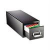 Drawer Card Cabinet Holds 1 500 3 x 5 cards, 7 3/4 x 18 1/8 x 7
