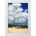 thumbnail image 3 of Alan Hausenflock 4x24 White Modern Wood Framed Wall Art Titled - Pelicans over the Dunes V, 3 of 5