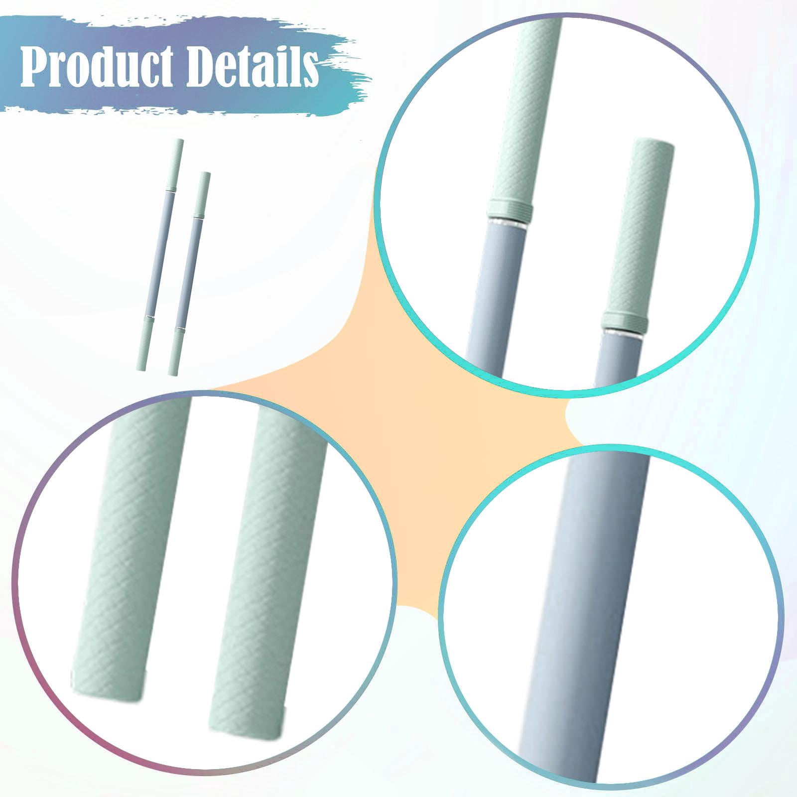 GARENDE 2 Pieces Massage Roller Stick Multipurpose Calf Roller for Glutes Back Waist silver