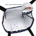 thumbnail image 6 of FORMRS Womens Canvas Tote Bag with Zipper Inner Pocket Shoulder Handbag, Red and Blue Fireworks Pattern, 6 of 7