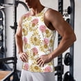 thumbnail image 5 of Honeii Sunflowers Pattern Men's Workout Tank Top Casual Sleeveless Gym Muscle Shirts Bodybuilding Tee-3X-Large, 5 of 7
