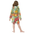 thumbnail image 7 of FORMRS Niños Bathrobe Unisex Hooded Robe Soft Plush Pajamas Sleepwear, Size 4-6T, Vibrant Tomatoes, 7 of 7