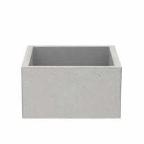 Native Trails Nsb1515 Nativestone 15" Farmhouse Single Basin Concrete Kitchen Sink - Wood