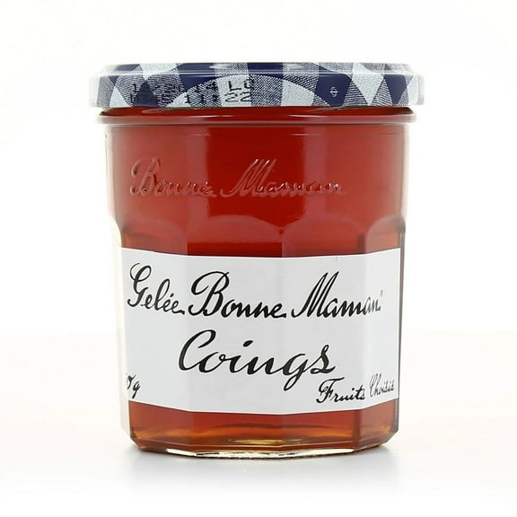 Bonne Maman Quince Jam – 370g Glass Jar – Classic French Preserves Made with Ripe Quinces, Rich & Fruity Spread for Toast, Pastries & Desserts