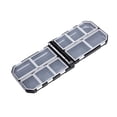 thumbnail image 4 of SunniMix Fishing Tackle Box Fishing Box Fishing Gear Storage Box for Freshwater Saltwater 10.5cmx7.4cmx3cm, 4 of 8