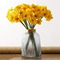 thumbnail image 5 of Visland 6PCS Artificial Narcissus Bouquet, Artificial Daffodils Flowers for Indoor Outdoor Home Office Garden Patio Yard Table Wedding Farmhouse Centerpieces Pot Decor, 5 of 8
