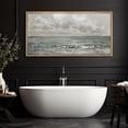 thumbnail image 2 of IDEA4WALL Extra Large Framed Canvas Print Wall Art Stormy Sea with Seagulls Artwork Nature Wilderness Antique Retro Fine Art Decorative Multicolor for Home Decoration - 60"x30", 2 of 5