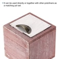 thumbnail image 4 of Unique Bargains 4' Wood Square Planter Box Decorative Flower Pot Cube Container, Brown, 4 of 5