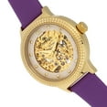 thumbnail image 3 of Empress Alice Automatic Mop Skeleton Dial Leather-Band Watch - Purple, 3 of 3