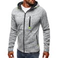 thumbnail image 5 of Chandail en Molleton Imprimé Décontracté de Sport Cardigan en Polaire à Capuche Veste de Mode, 5 of 5