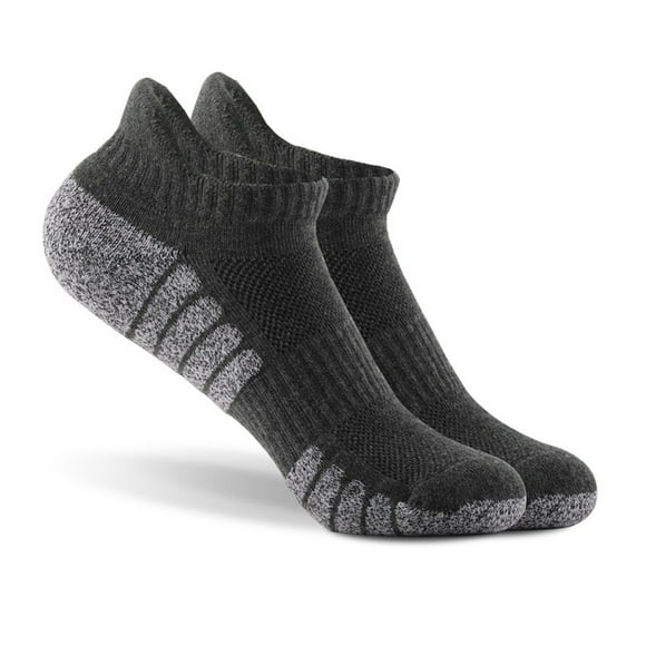 Calcetines Tobilleros Sonducket Algodón Transpirables Deportivos Adultos Niños Gris Oscuro
