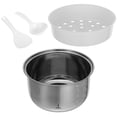 thumbnail image 1 of UPGRATOR Rice Cooker Inner Pot Non-Stick Stainless Steel Inner Cooking Pot For Electric Rice Cooker - 3l Capacity, 1 of 8