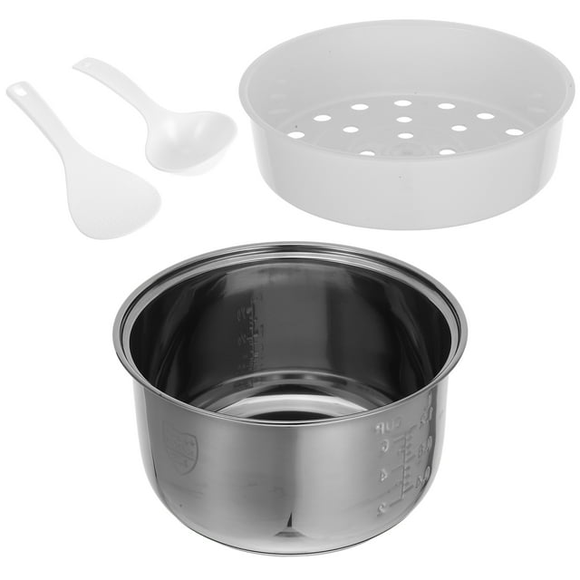 UPGRATOR Rice Cooker Inner Pot Non-Stick Stainless Steel Inner Cooking Pot For Electric Rice Cooker - 3l Capacity