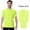Safety Neon Green 5 Pcs, variant on High Visibility Short Sleeve Safety Tee, High-Performance Pure Dry Fit Poly Shirts for Men | Hi-Vis Reflective Work Wear in Neon Green and Orange, 100% Polyester - Size M
