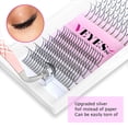 thumbnail image 3 of VEYES Eyelash Extensions D Curl  Fluffy Spike Lashes Premade Volume Fans (12–18mm Mix) Wispy, Wet Look, 3 of 6
