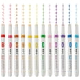 thumbnail image 1 of 12 Pcs Curve Highlighters Pen Constellation Pattern Curved Highlighter Durable Smooth Writing Roller Highlighter Pen Creative Curve Pens Colorful Highlighters Pen, 1 of 9