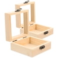 thumbnail image 2 of Shisuyan 2pcs Wedding Gift Box Trinket Storage Box Wood Box With Lid Wooden Boxes for Crafts, 2 of 8