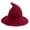 Wine, variant on Yungyresw Halloween Themed Witch Hat Unisex Soft Fabric Solid Color Knitted Party Hats Casual Costume Accessory For Adults Beige