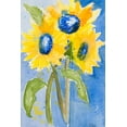 thumbnail image 2 of Krinlox 23x32 Gold Ornate Wood Framed with Double Matting Museum Art Print Titled - Sunflowers, 2 of 4