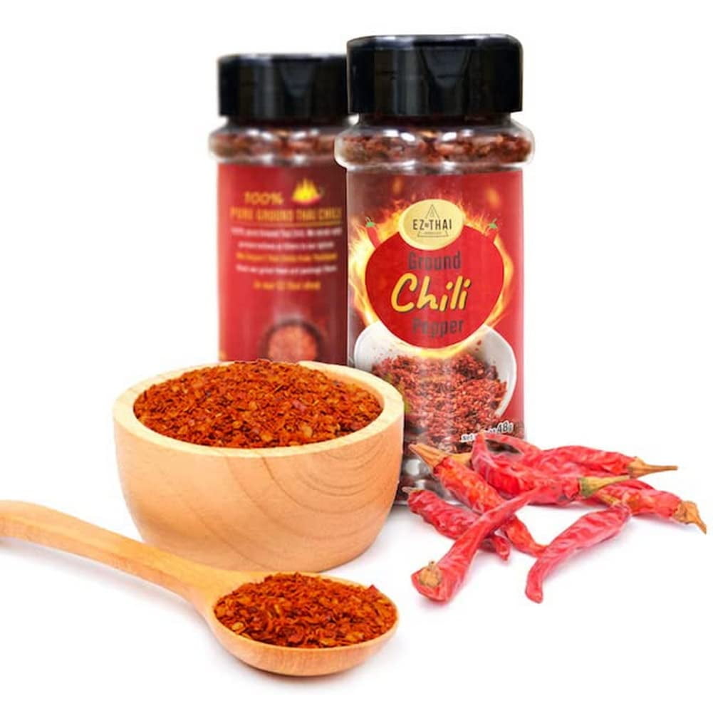 EZ THAI Red Crushed Chili Pepper Flakes 1.69oz for Cooking, Pizza