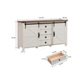 thumbnail image 2 of Gabinete Multiusos Blanco 152x40x78 cm con Puertas Corredizas y Cajones – Ideal para Cocina, Comedor, Sala, Bar o Entrada, 2 of 4