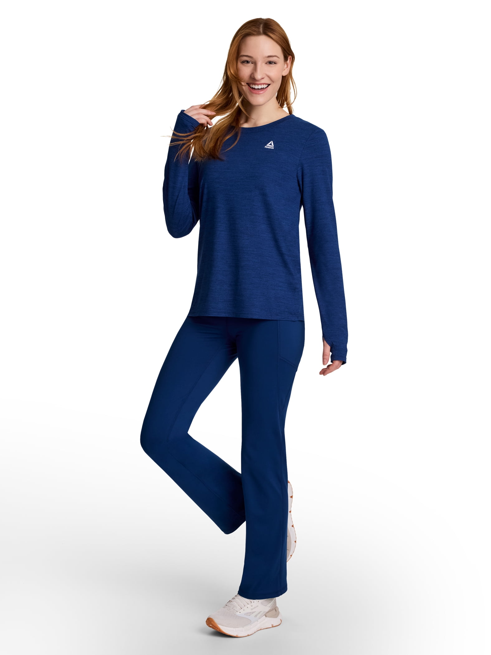 Reebok Women's and Women's Plus Size Everyday High Rise Pant With Pocket, Sizes XS-4X